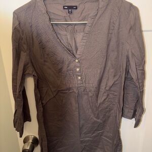 GAP Taupe V-Neck Tunic